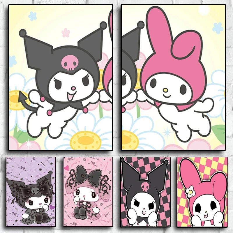 Japanese Anime Canvas Paintings Sanrios Kuromi Lovely High Quality Art Children's Bedroom Decor Poster Toys Friends Gifts
Japanese Anime Canvas Paintings Sanrios Kuromi Lovely High Quality Art Children's Bedroom Decor Poster Toys Friends Gifts