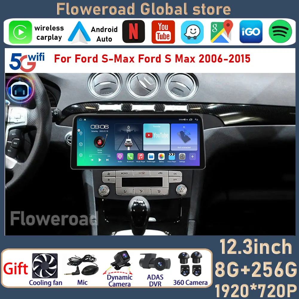 10,1-дюймовый Android для Ford S Max S-MAX 12,3 2007 2008 2009 2010 2011 2012 2013 строительный плеер 2din 4G LTE 
10,1-дюймовый Android для Ford S Max S-MAX 12,3 2007 2008 2009 2010 2011 2012 2013 строительный плеер 2din 4G LTE