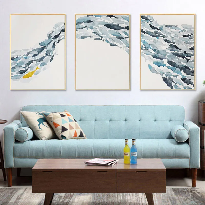 Nordic Simple Abstract Fish Group Posters and Prints Wall ArtCanvas Painting Decorative Picture for Living Room Minimalist
Nordic Simple Abstract Fish Group Posters and Prints Wall ArtCanvas Painting Decorative Picture for Living Room Minimalist