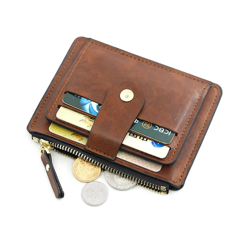 Retro Solid Color Small Fashion Credit Card Holder Slim Leather Wallet with Coin Pocket Money Bag for Men Women Business Purse
Retro Solid Color Small Fashion Credit Card Holder Slim Leather Wallet with Coin Pocket Money Bag for Men Women Business Purse