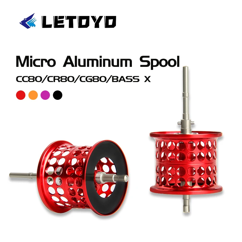 LETOYO Micro Spare Shallow Spool for DAIWA CC80/ CR80/ CG80/ BASS X Reel Super Light Bobbin Aluminum Alloy Fishing Wheel Cup
LETOYO Micro Spare Shallow Spool for DAIWA CC80/ CR80/ CG80/ BASS X Reel Super Light Bobbin Aluminum Alloy Fishing Wheel Cup