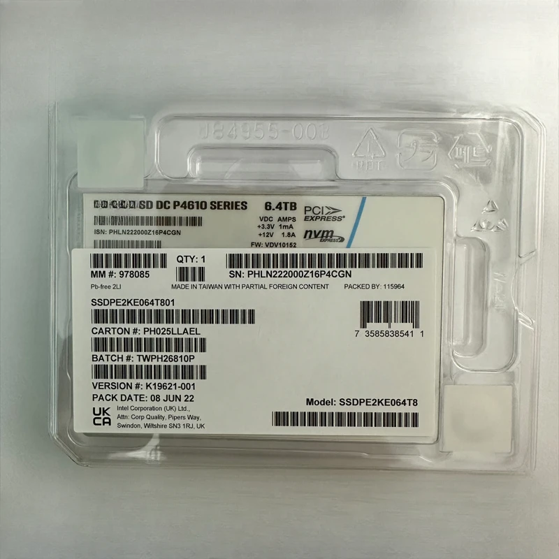 P4610 1.6T 3.2T 6.4T 7.68T U2 Interface Enterprise Solid State Drive
P4610 1.6T 3.2T 6.4T 7.68T U2 Interface Enterprise Solid State Drive