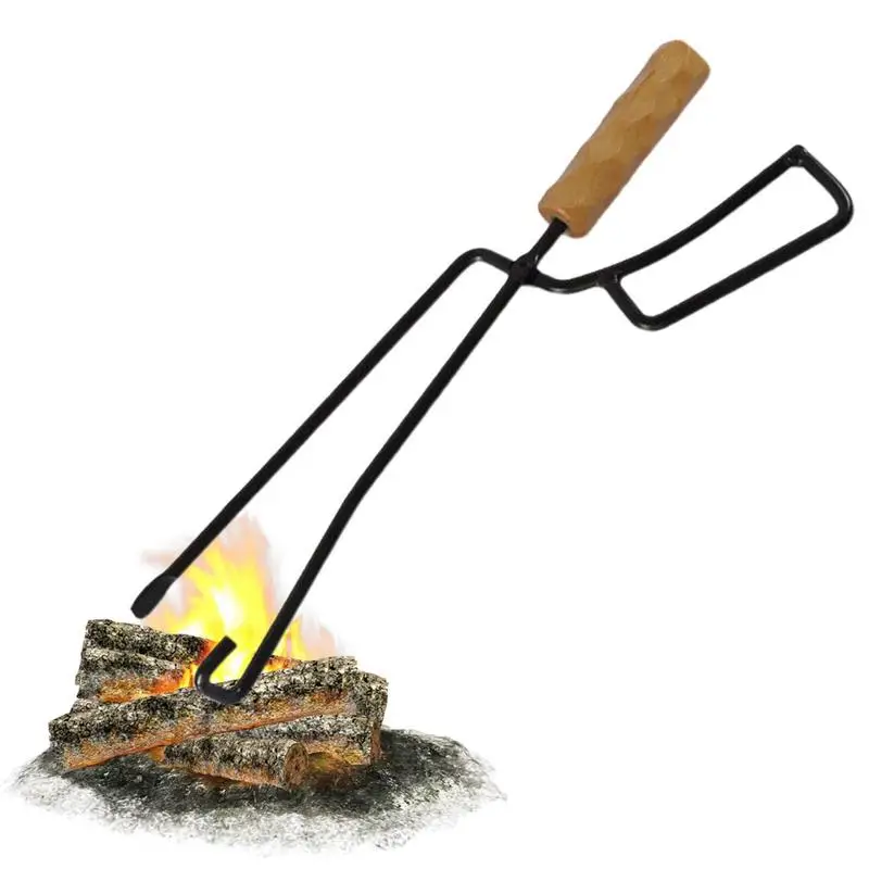 Barbecue Charcoal Clip Iron Wood Handle Anti-Scalding With Leather Cover Outdoor Camping BBQ Bonfire Stove Fireplace Fire Tongs
Barbecue Charcoal Clip Iron Wood Handle Anti-Scalding With Leather Cover Outdoor Camping BBQ Bonfire Stove Fireplace Fire Tongs