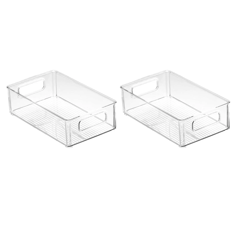 Refrigerator Organizer Bins Stackable Fridge Organizers With Cutout Handles Clear Plastic Pantry Food Storage Rack
Refrigerator Organizer Bins Stackable Fridge Organizers With Cutout Handles Clear Plastic Pantry Food Storage Rack