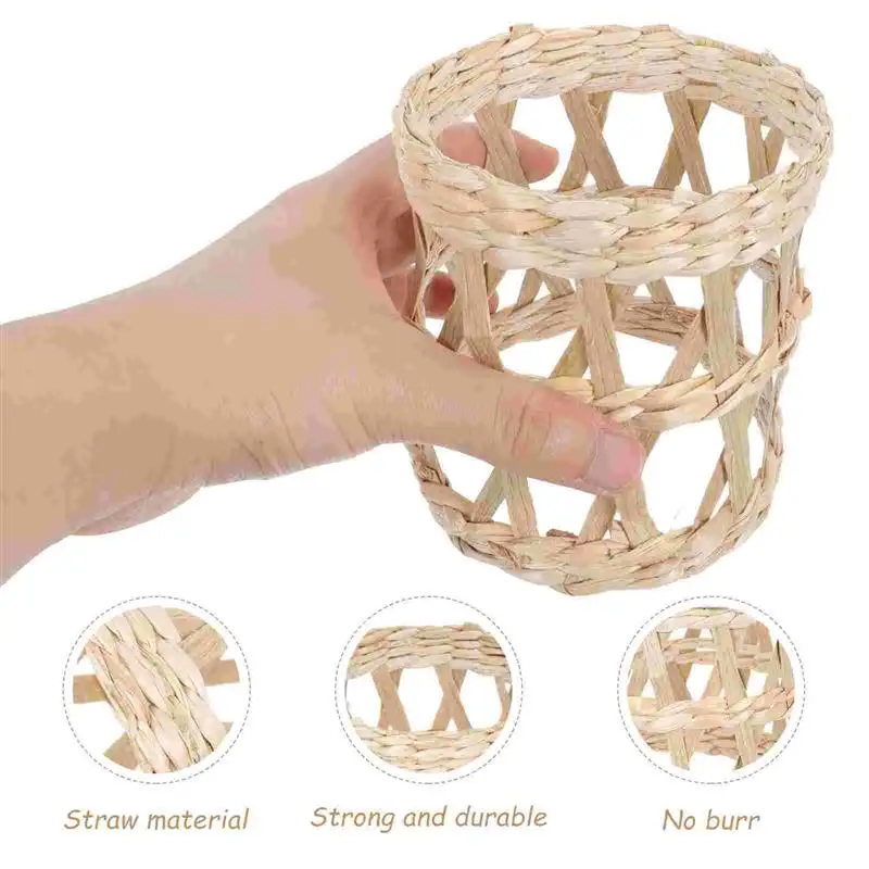 2pcs Straw Weaving Cup Bottle Holder Sleeves Rattan Sleeve Cover Vase Glass Woven Protector Wicker Hot Sundries Random Color
2pcs Straw Weaving Cup Bottle Holder Sleeves Rattan Sleeve Cover Vase Glass Woven Protector Wicker Hot Sundries Random Color