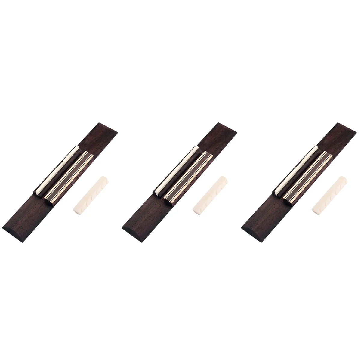 3pcs Replacement Guitar Bridge Cattle Bone Guitar Saddle Nut Rosewood Bridge Guitar Accessories for Classic Folk Acoustic Guitar
3pcs Replacement Guitar Bridge Cattle Bone Guitar Saddle Nut Rosewood Bridge Guitar Accessories for Classic Folk Acoustic Guitar
