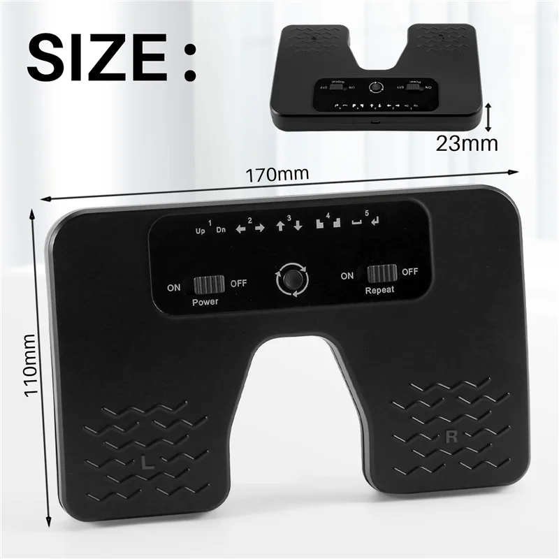 Wireless Page Turner Pedal Music Foot Pedal for Guitar Violin Piano Music Sheet Flipping Musical Instrument-Black
Wireless Page Turner Pedal Music Foot Pedal for Guitar Violin Piano Music Sheet Flipping Musical Instrument-Black