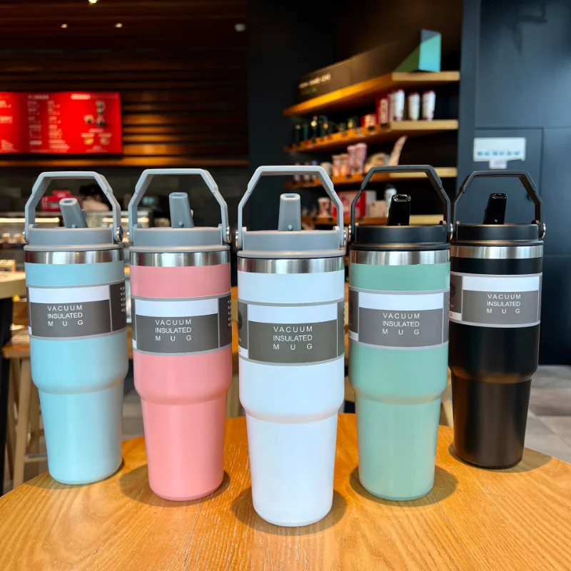 Portable Ice Bar Car Cup Car Coffee Straw Water Cup Stainless Steel Large Capacity Insulation Keep Cold Sports Pot Thermal Cup
Portable Ice Bar Car Cup Car Coffee Straw Water Cup Stainless Steel Large Capacity Insulation Keep Cold Sports Pot Thermal Cup