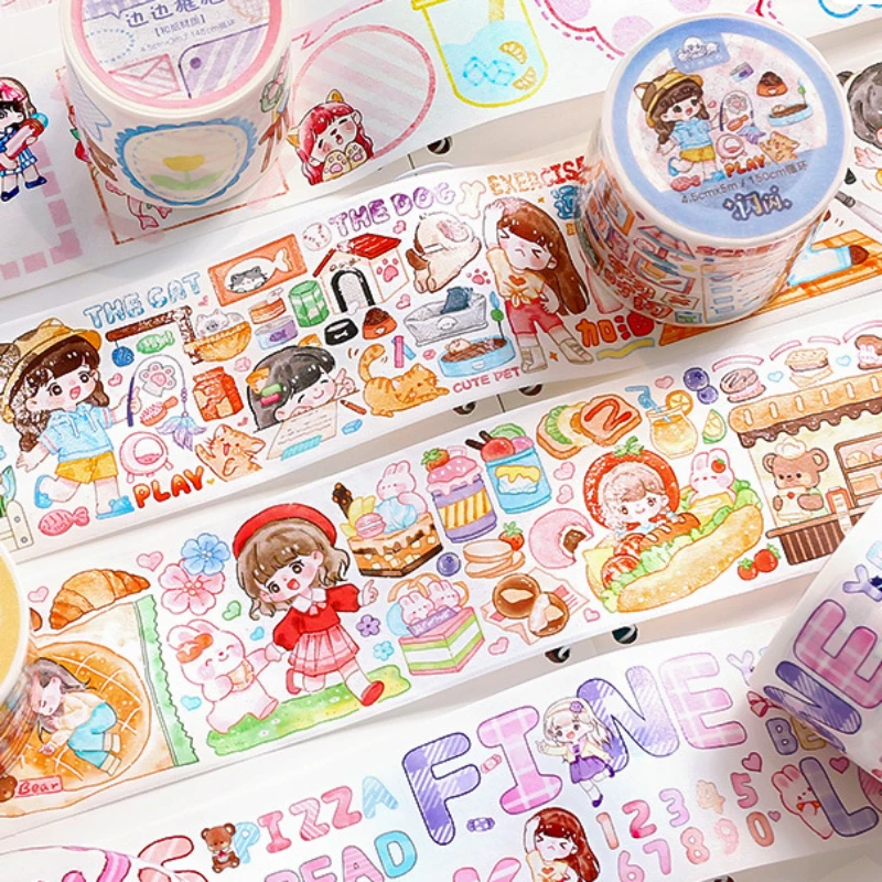 4PCS/LOT The Lovely Shining Days High Quality Washi Tapes Set 45mm*3m Kawaii Wide Masking Tape Free Shipping
4PCS/LOT The Lovely Shining Days High Quality Washi Tapes Set 45mm*3m Kawaii Wide Masking Tape Free Shipping