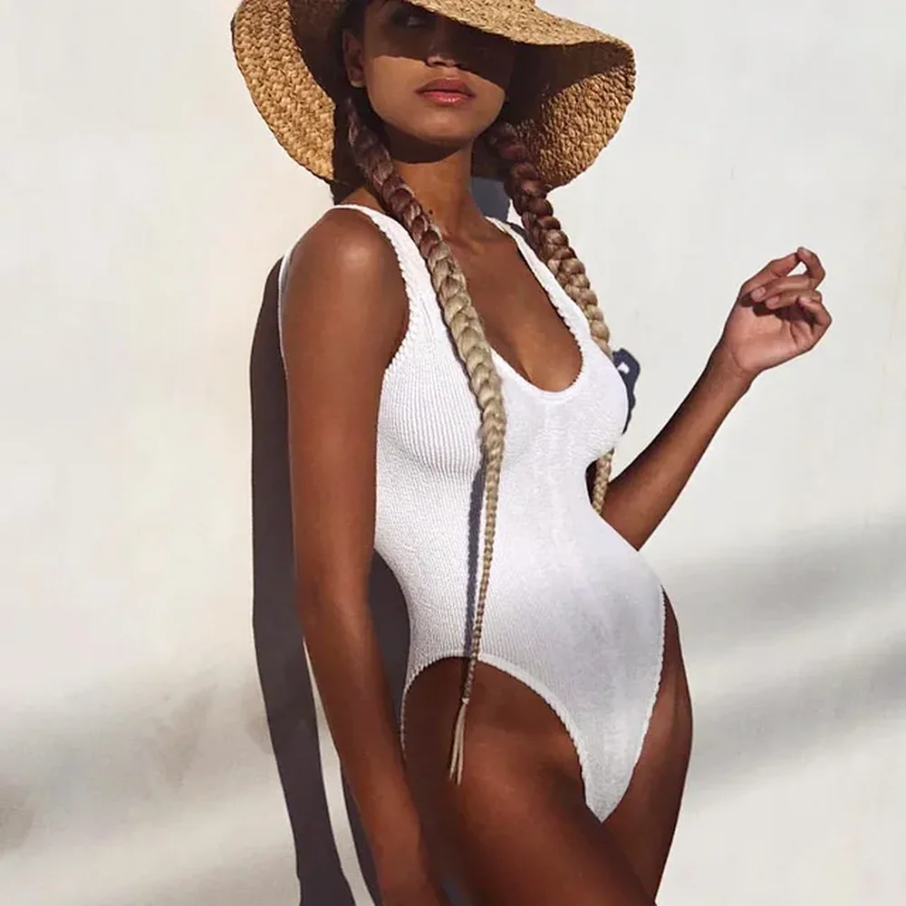 Solid One Piece Swimsuit Backless Monokini Black White Swimwear Sexy Bathing Suit Female Bodysuit 2022 Summer Beachwear
Solid One Piece Swimsuit Backless Monokini Black White Swimwear Sexy Bathing Suit Female Bodysuit 2022 Summer Beachwear
