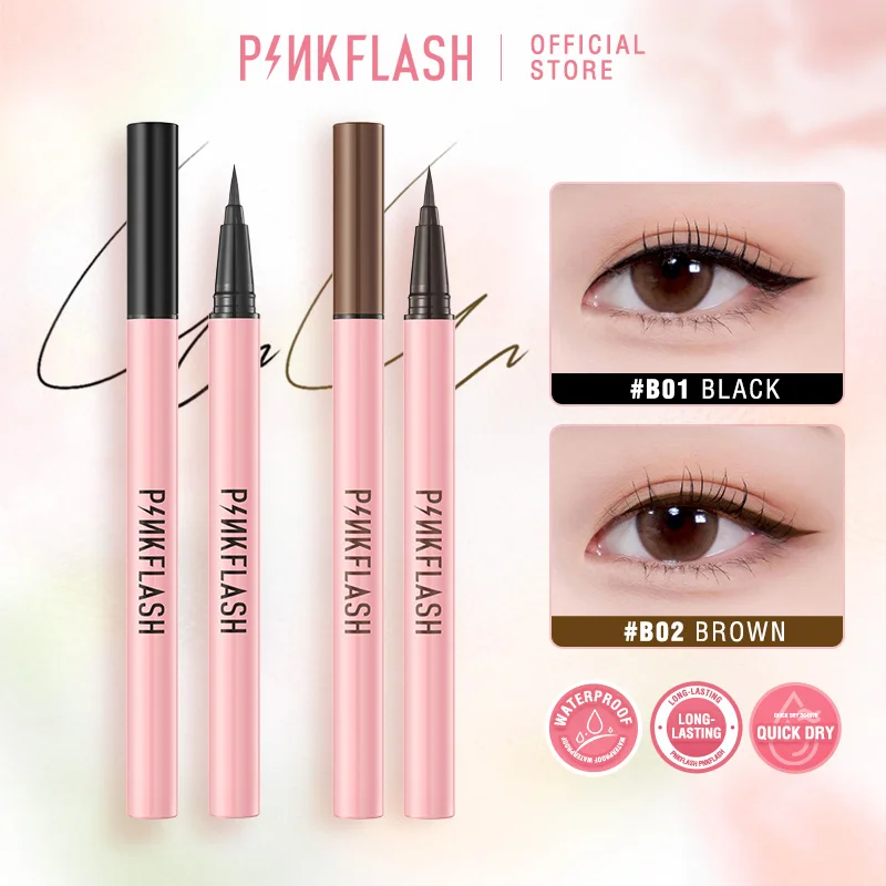 PINKFLASH Waterproof Black Liquid Eyeliner Sweatproof Quick-Dry Long Lasting Matte Liquid Eye Liner Pen Makeup Eye Cosmetics
PINKFLASH Waterproof Black Liquid Eyeliner Sweatproof Quick-Dry Long Lasting Matte Liquid Eye Liner Pen Makeup Eye Cosmetics