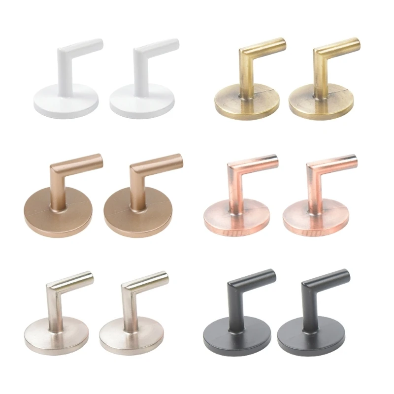 

1 Pair Mini Right Curtain Hooks Curtain Tieback Wall Hook Holdback for Bedroom Dormitory Curtain Decoration