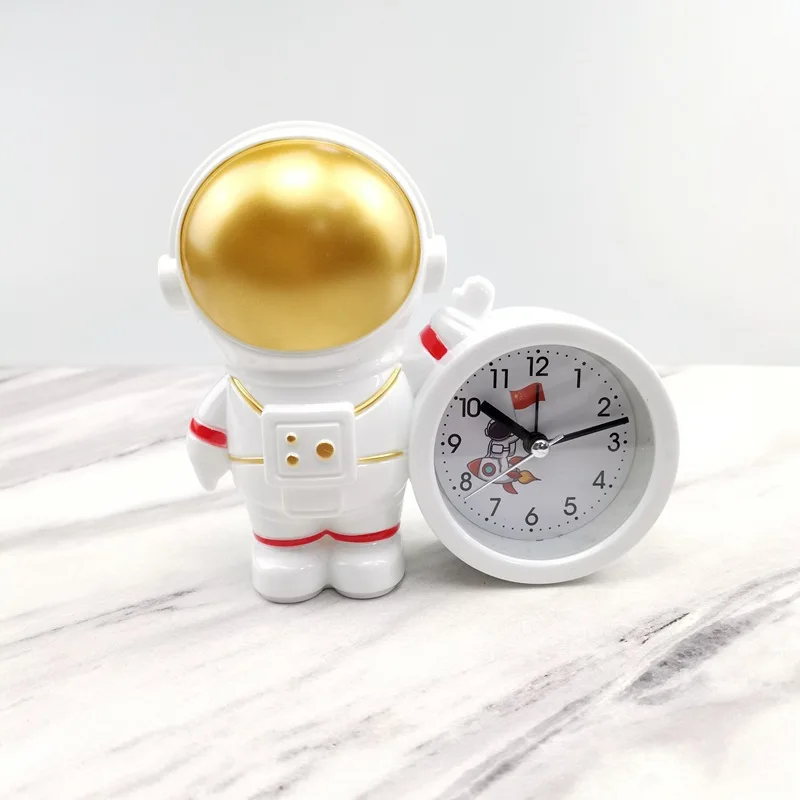 Creative Children's Needle Alarm Clock Cartoon Student Table Clock Astronaut Model Cute Bedroom Bedside Sculpture Decoration
Creative Children's Needle Alarm Clock Cartoon Student Table Clock Astronaut Model Cute Bedroom Bedside Sculpture Decoration