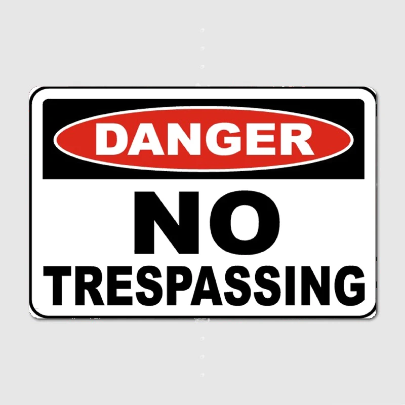 Danger No Trespassing Metal Tin Sign Truck Indoor and Outdoor Home Bar Coffee Kitchen Wall Decoration
Danger No Trespassing Metal Tin Sign Truck Indoor and Outdoor Home Bar Coffee Kitchen Wall Decoration