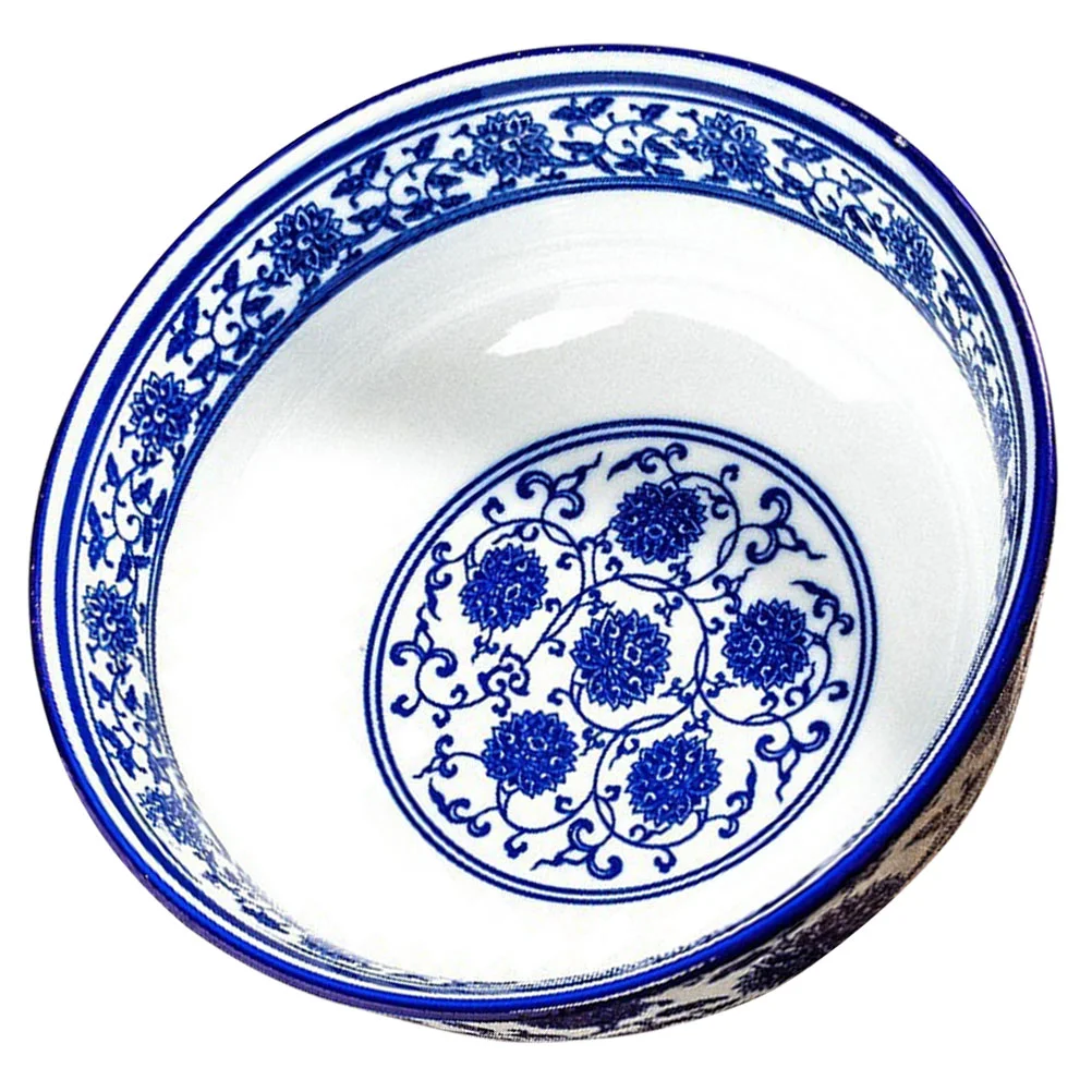 

Blue White Porcelain Bowl Wear Resistant Noodle Japanese Soup Bowls Instant Ramen Noodles Asian Compact Food Beef