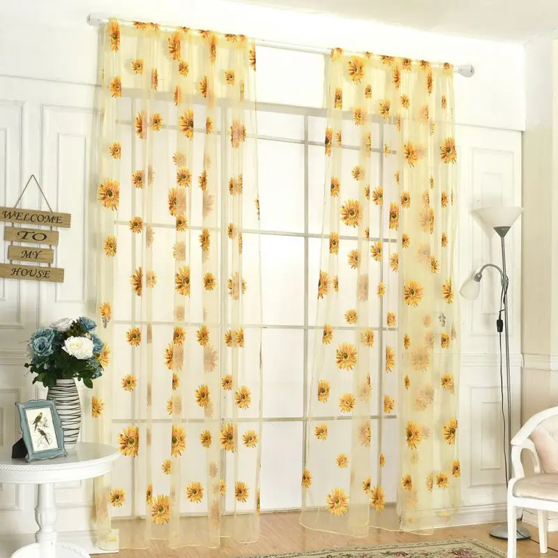Sheer Window Curtains For Living Room Bedroom Modern Home Sunflower Printed Polyester Tulle Finished Curtain 95x200cm Dropship
Sheer Window Curtains For Living Room Bedroom Modern Home Sunflower Printed Polyester Tulle Finished Curtain 95x200cm Dropship