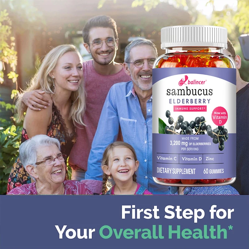 Balincer Elderberry Gummies-Zinc&Vitamin C-Helps Support The Immune System-Promotes Microbiome Health and Nutrient Absorptiont
Balincer Elderberry Gummies-Zinc&Vitamin C-Helps Support The Immune System-Promotes Microbiome Health and Nutrient Absorptiont