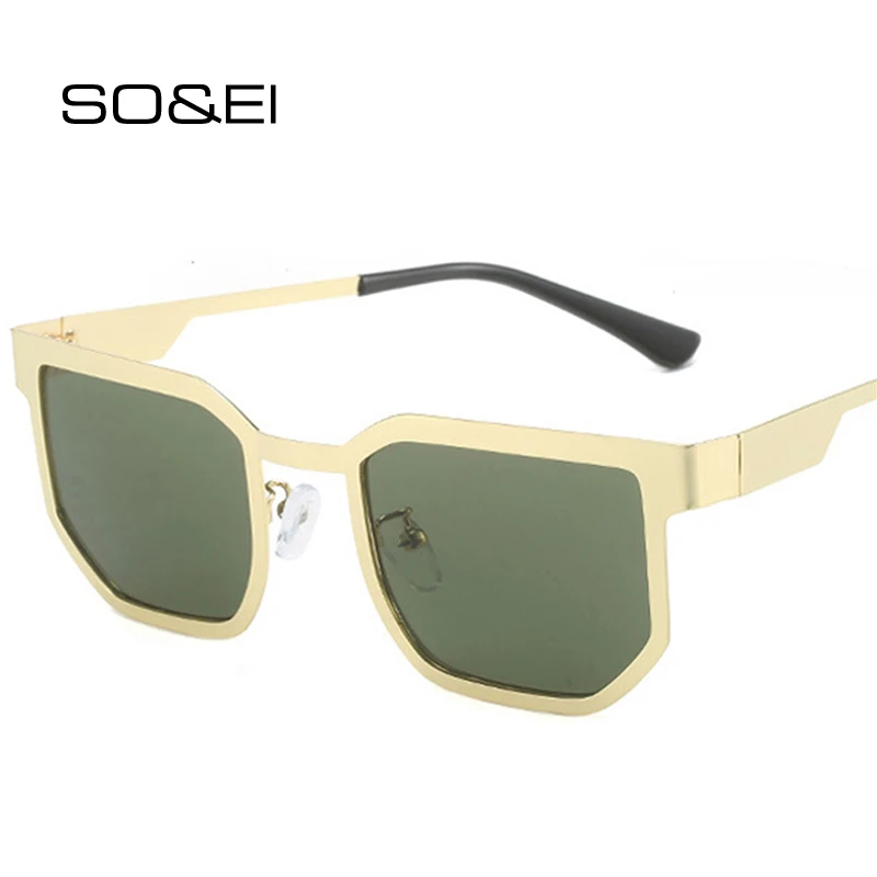 SO&EI Ins Popular Fashion Polygon Metal Square Men Punk Sunglasses Shades UV400 Vintage Luxury Women Dark Green Sun Glasses
SO&EI Ins Popular Fashion Polygon Metal Square Men Punk Sunglasses Shades UV400 Vintage Luxury Women Dark Green Sun Glasses