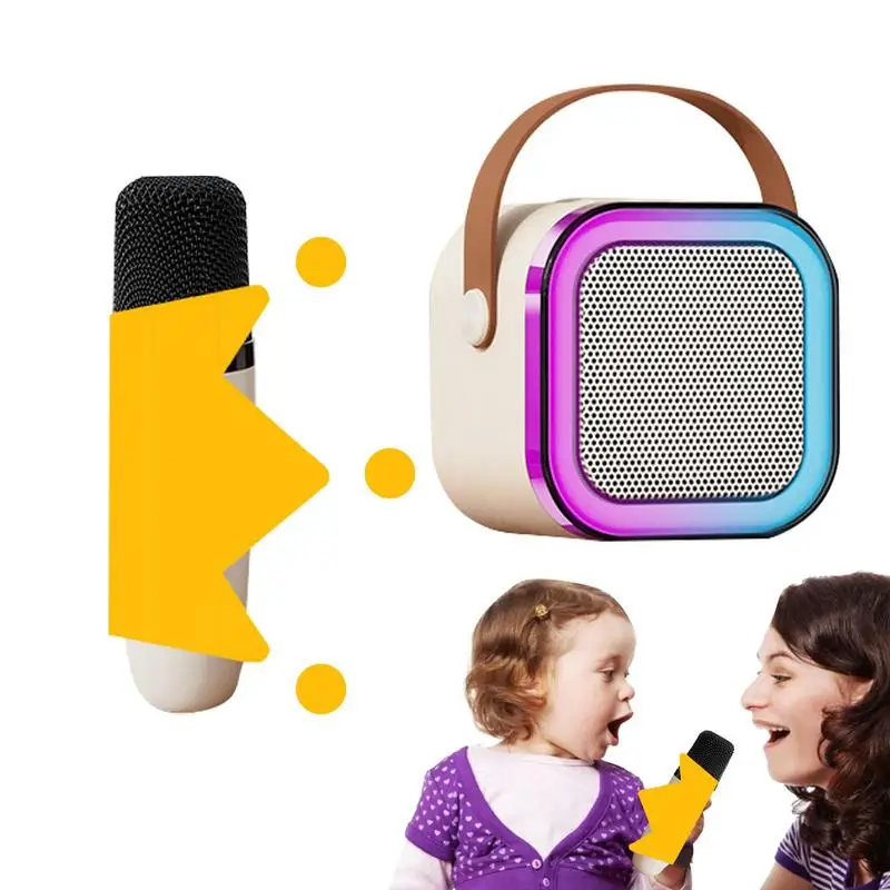 Mini Karaoke Machine Colorful Lights Portable Karaoke Speaker With Microphone Fun Songs Toys And Karaoke Equipment For Kids
Mini Karaoke Machine Colorful Lights Portable Karaoke Speaker With Microphone Fun Songs Toys And Karaoke Equipment For Kids