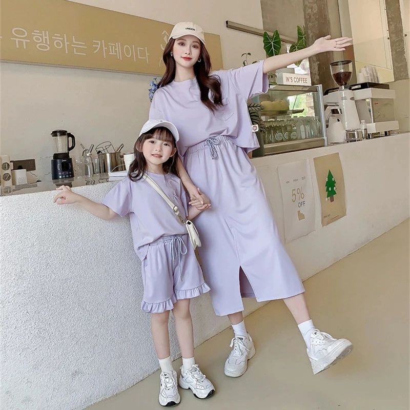 Mommy And Me Outfits Matching Sets 2022 Summer Mother And Baby Girl Clothes Women's Clothing Sets Ladys 2 Peice Top And Skirt
Mommy And Me Outfits Matching Sets 2022 Summer Mother And Baby Girl Clothes Women's Clothing Sets Ladys 2 Peice Top And Skirt