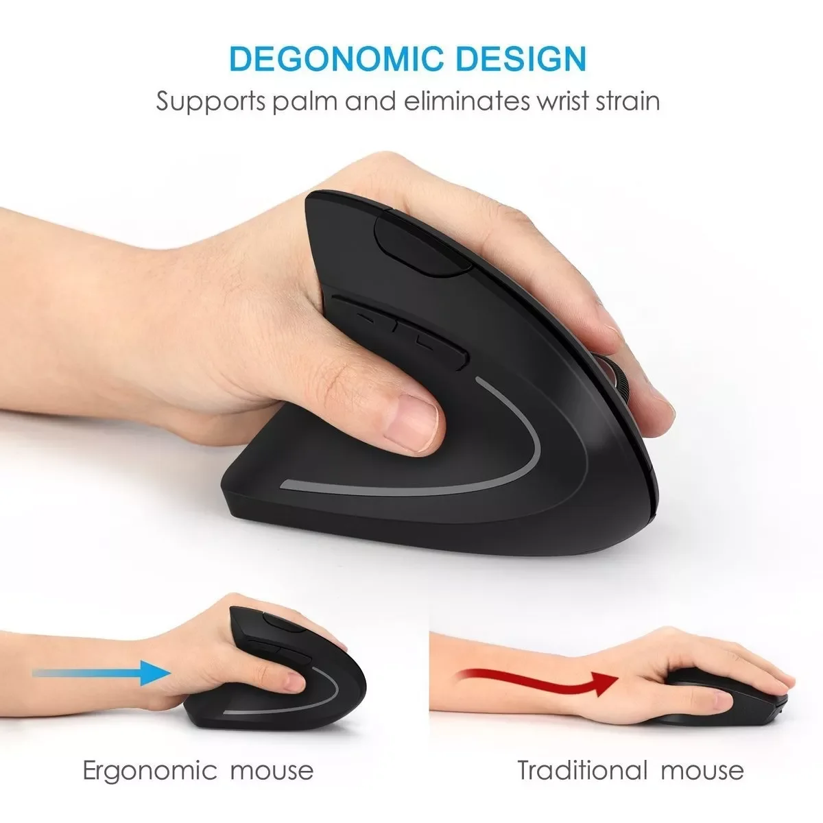 2023 trend Ergonomic Vertical Mouse 2.4G Wireless Right Left Hand Computer Gaming Mice 6D USB Optical Mouse Gamer Mause For Lapt
2023 trend Ergonomic Vertical Mouse 2.4G Wireless Right Left Hand Computer Gaming Mice 6D USB Optical Mouse Gamer Mause For Lapt