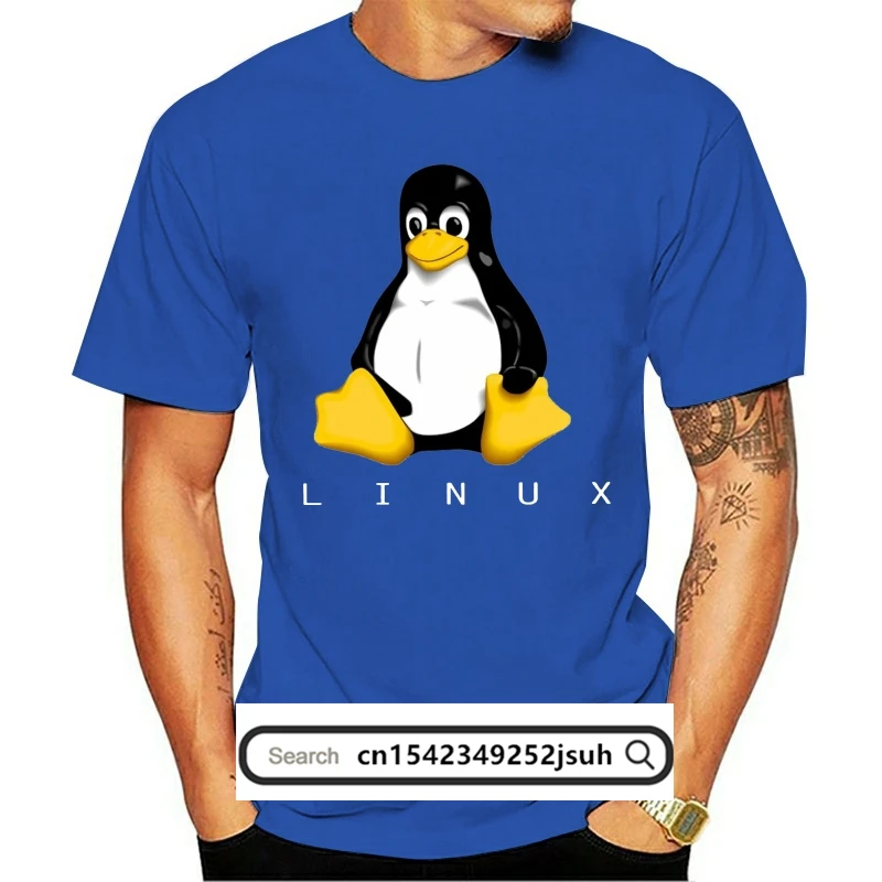 

Linux T Shirt Mens 100% Cotton Leisure T-Shirt Crew Neck Tees Short Sleeve Clothes New Arrival Clothing Plus Size