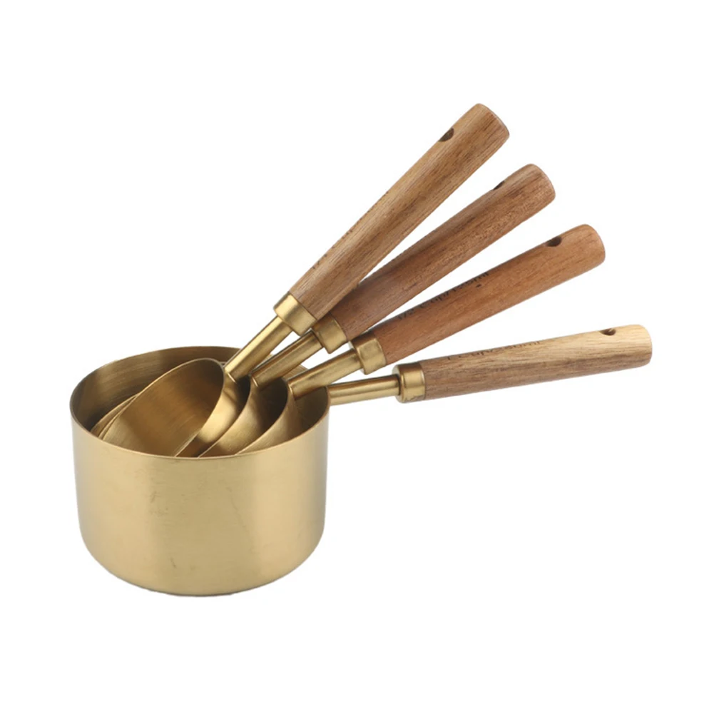 4Pcs Stainless Steel Spoons Cups Measuring Tools Baking Accessories Wooden Handle Kitchen Gadgets Coffee Flour Scoop
4Pcs Stainless Steel Spoons Cups Measuring Tools Baking Accessories Wooden Handle Kitchen Gadgets Coffee Flour Scoop