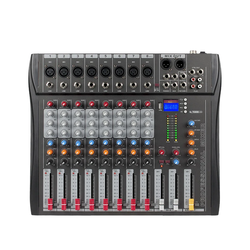6 Channels Audio Mixer Amplifier With USB for Home Karaoke Speaker DJ KTV Party Stage Church Show BT PA System Sound Mixer 
6 Channels Audio Mixer Amplifier With USB for Home Karaoke Speaker DJ KTV Party Stage Church Show BT PA System Sound Mixer