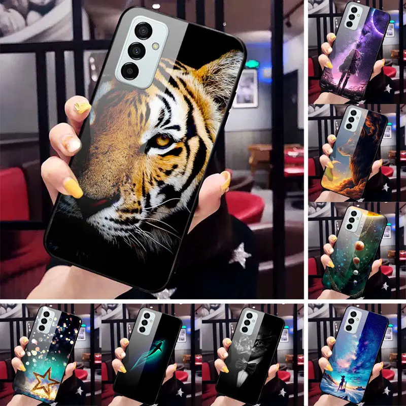 Phone Case For Samsung Galaxy M13 Tempered Glass Cover Luxury Back Fundas for Galaxy M13 M 13 Cases M13 4G TPU Bumper Fundas
Phone Case For Samsung Galaxy M13 Tempered Glass Cover Luxury Back Fundas for Galaxy M13 M 13 Cases M13 4G TPU Bumper Fundas
