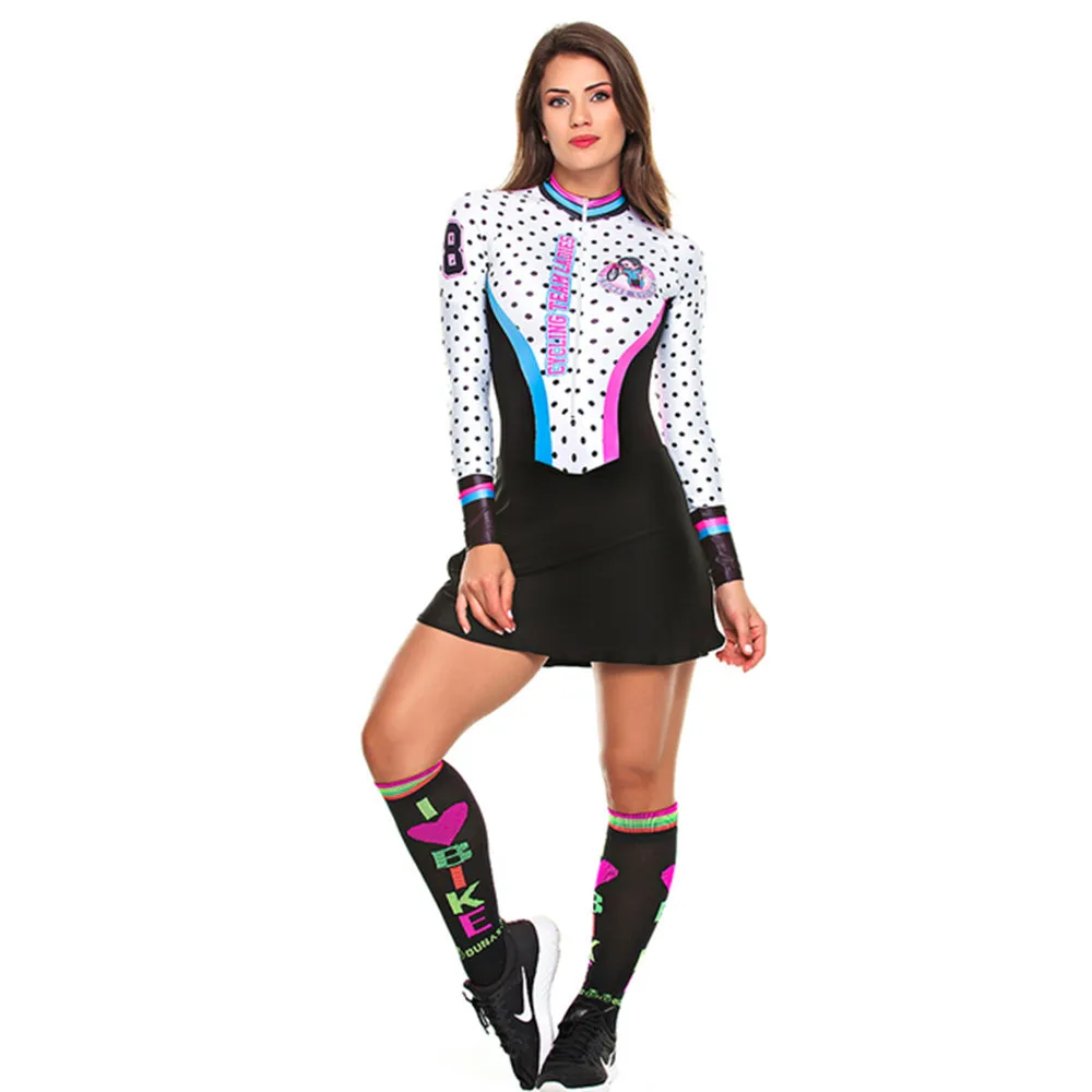WYNDYMILLA Macaquinho Ciclismo Feminino Siamese Skirt Jumpsuit Triathlon Long Sleeve Skinsuit Maillot Ciclismo Bicycle Clothing
WYNDYMILLA Macaquinho Ciclismo Feminino Siamese Skirt Jumpsuit Triathlon Long Sleeve Skinsuit Maillot Ciclismo Bicycle Clothing