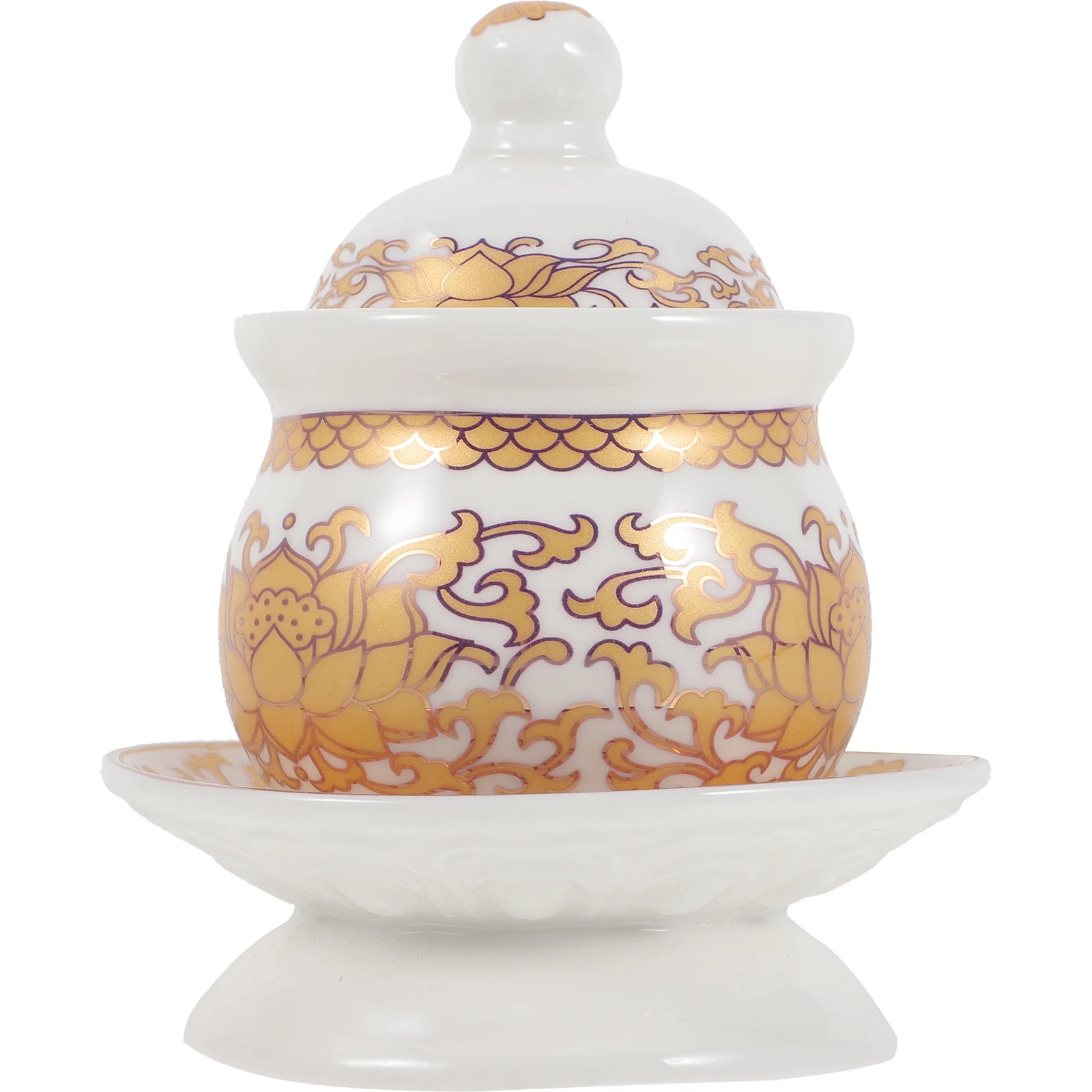 Lotus Flower Decor Holy Water Bowl Ceramic Cup Offering Mug Temple Cups Worship Ceramics Chinese
Lotus Flower Decor Holy Water Bowl Ceramic Cup Offering Mug Temple Cups Worship Ceramics Chinese