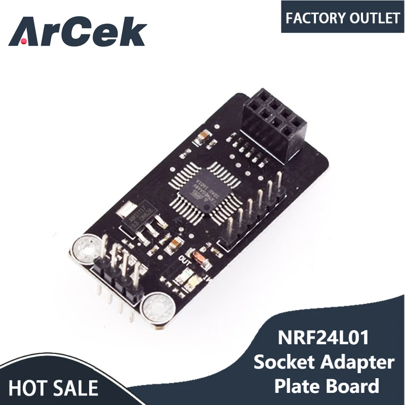 NRF24L01 Socket Adapter plate Board ATMEGA48 wireless Shield module SPI to IIC I2C TWI Interface
NRF24L01 Socket Adapter plate Board ATMEGA48 wireless Shield module SPI to IIC I2C TWI Interface