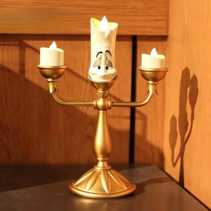Beauty and the Beast LED Candle Stick Model Knickknack Candlestick Shape Home Decoration Gift for Kids Creative Lamp 
Beauty and the Beast LED Candle Stick Model Knickknack Candlestick Shape Home Decoration Gift for Kids Creative Lamp