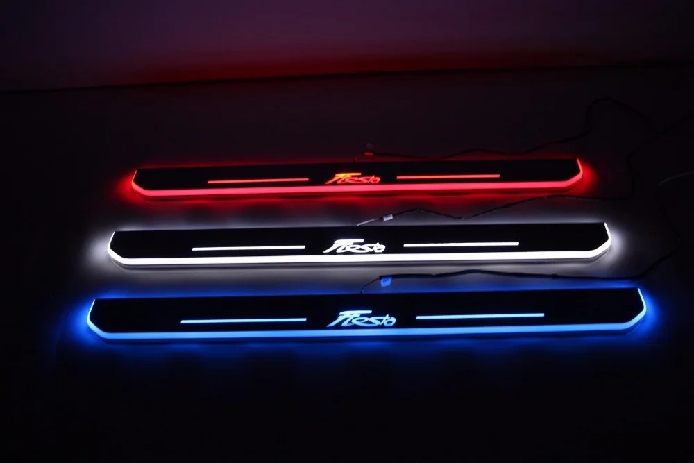 Qirun acrylic led moving door scuff welcome light pathway lamp door sill plate linings for Ford Fiesta 2013 2014 2015
Qirun acrylic led moving door scuff welcome light pathway lamp door sill plate linings for Ford Fiesta 2013 2014 2015