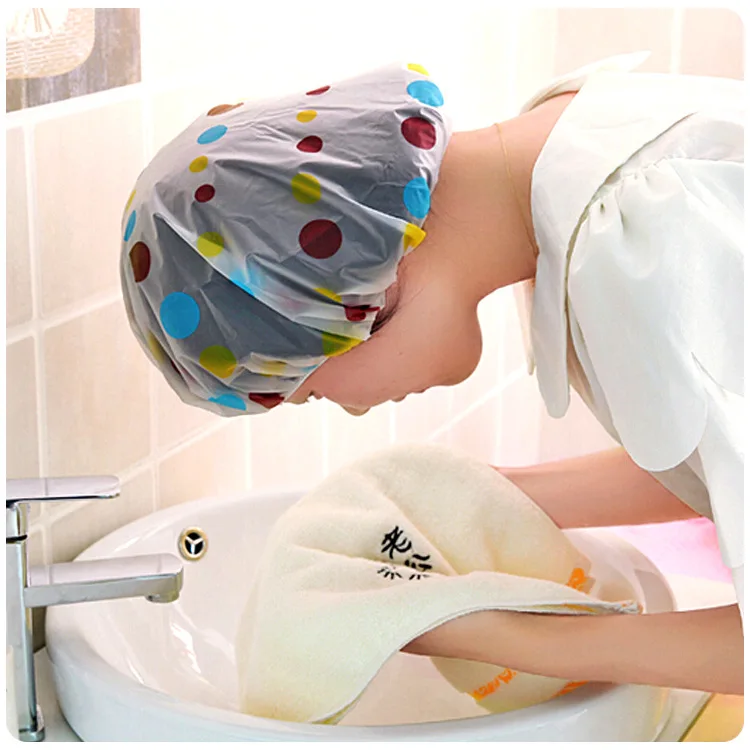 Waterproof Bath Hat Thickened Waterproof And Oil Fume Cap Women Spa Hair Salon Supplies Shower Cap Bathroom Accessories Elastic
Waterproof Bath Hat Thickened Waterproof And Oil Fume Cap Women Spa Hair Salon Supplies Shower Cap Bathroom Accessories Elastic