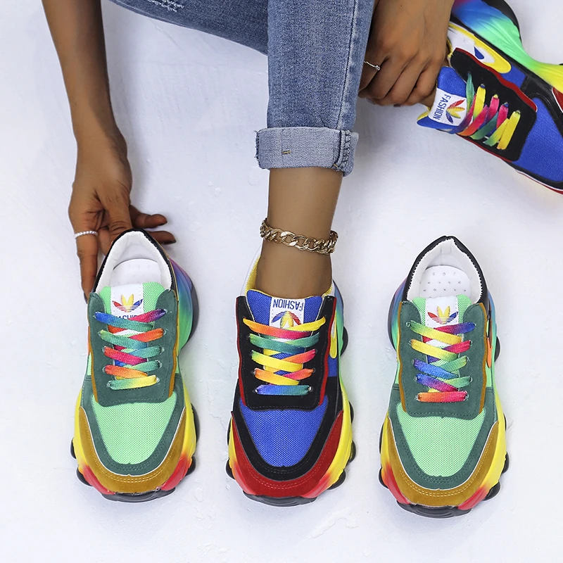 2022 New Ladies Thick Sole Sneakers Fashion Women's Shoes Spring Casual Running Shoes Breathable Comfortable Basketball Shoes
2022 New Ladies Thick Sole Sneakers Fashion Women's Shoes Spring Casual Running Shoes Breathable Comfortable Basketball Shoes