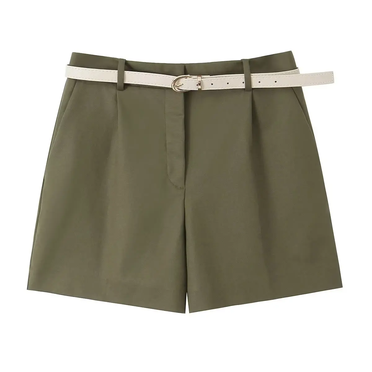 Women 2023 New Fashion Chic Summer Vintage 5 Colors High Waist Side Pockets Pleated With Belt Female Short Pants
Women 2023 New Fashion Chic Summer Vintage 5 Colors High Waist Side Pockets Pleated With Belt Female Short Pants