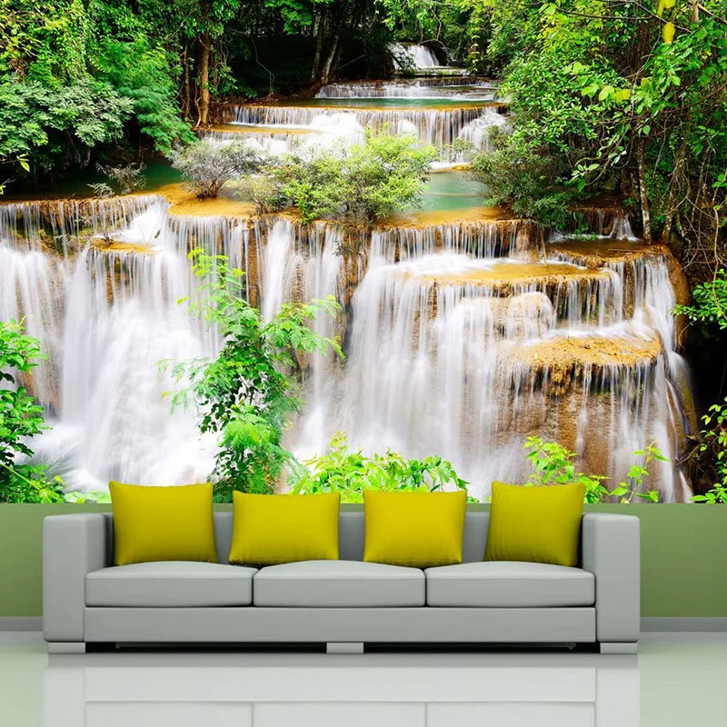 Custom Any Pictures 3D Wallpaper Waterfall Running Water Forest Landscape for Living Room Bedroom Mural Room Decoration
Custom Any Pictures 3D Wallpaper Waterfall Running Water Forest Landscape for Living Room Bedroom Mural Room Decoration