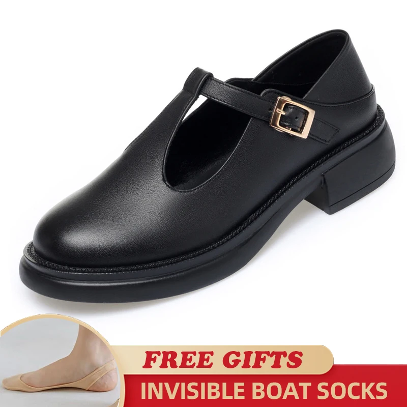 Women Mary Jane Shoes Genuine Leather Spring 2023 Fashion Buckle British Women Large Size Shoes Casual Round Toe Work Shoes
Women Mary Jane Shoes Genuine Leather Spring 2023 Fashion Buckle British Women Large Size Shoes Casual Round Toe Work Shoes