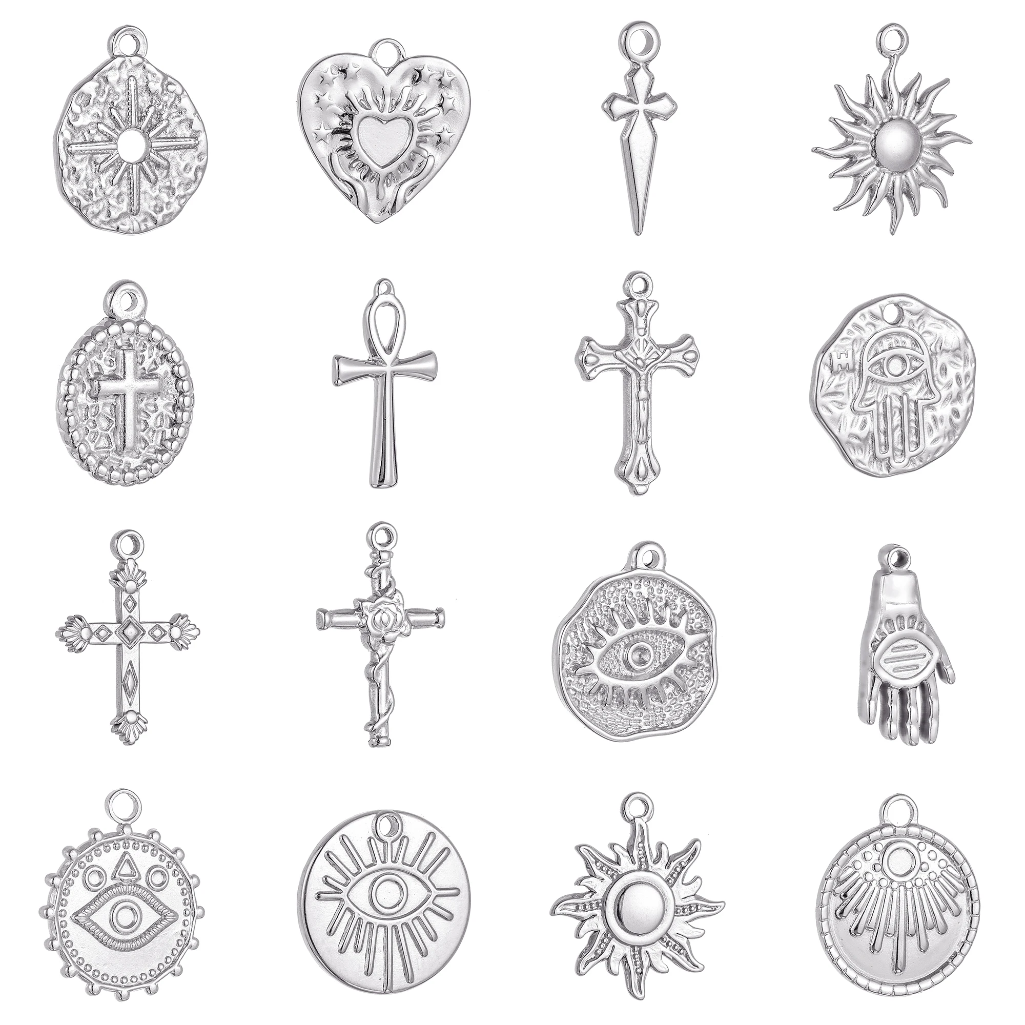 3pcs/Lot Stainless Steel Silver Color Cross Charms Pendant For DIY Necklace Bracelet Earrings Jewelry Crafts Making Accessories
3pcs/Lot Stainless Steel Silver Color Cross Charms Pendant For DIY Necklace Bracelet Earrings Jewelry Crafts Making Accessories