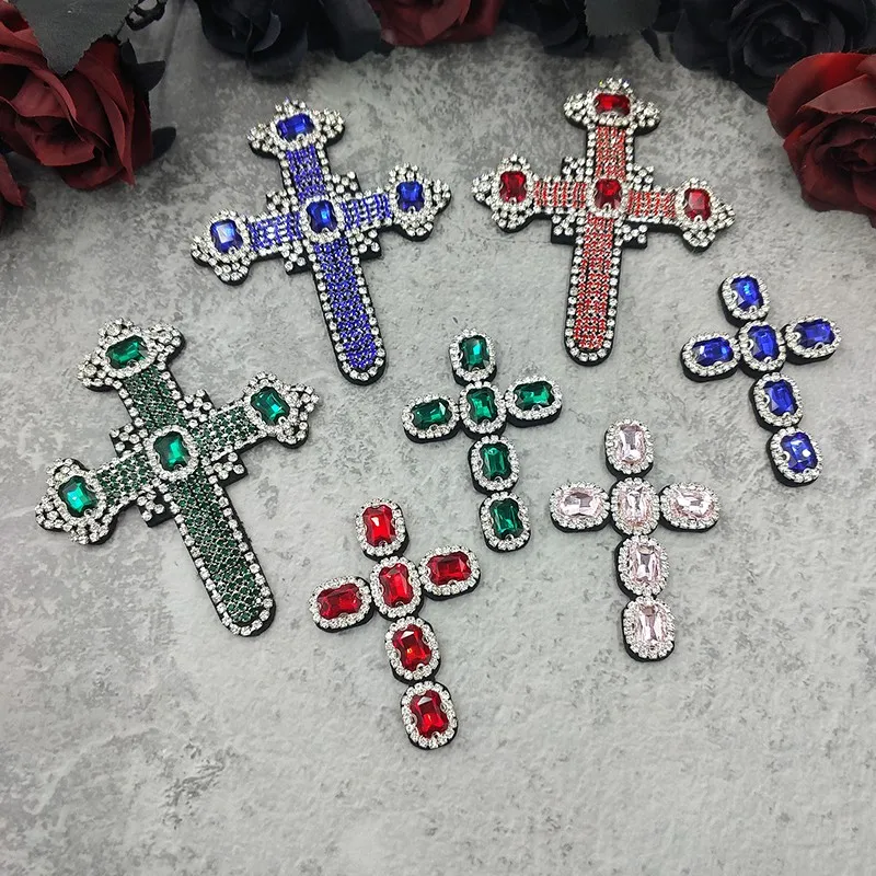 1 Piece Pure Handmade Rhinestone Cross Fabric Patch Glass Diamond Badge DIY Sewing Clothes Coat Shoes Hats Bag Accessories
1 Piece Pure Handmade Rhinestone Cross Fabric Patch Glass Diamond Badge DIY Sewing Clothes Coat Shoes Hats Bag Accessories