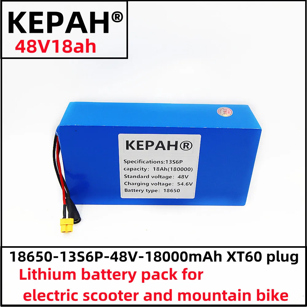 The new 48V18ah electric vehicle lithium 13S6P battery pack is suitable for electric scooter mountain bike 250-1000w+charger
The new 48V18ah electric vehicle lithium 13S6P battery pack is suitable for electric scooter mountain bike 250-1000w+charger