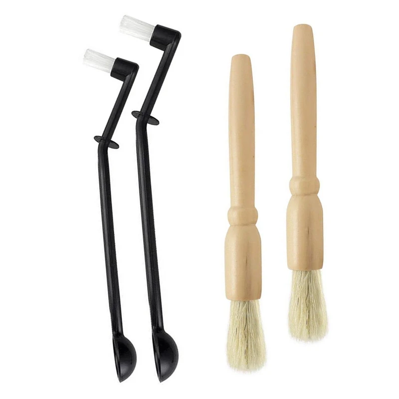 3 Pcs Coffee Grinder Cleaning Brush Wood Dusting Brush For Espresso Stations And Equipment - 2Pcs Wood Color & 1Pcs Black
3 Pcs Coffee Grinder Cleaning Brush Wood Dusting Brush For Espresso Stations And Equipment - 2Pcs Wood Color & 1Pcs Black