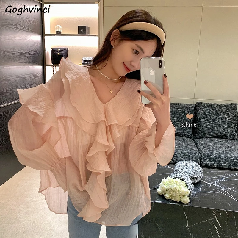 Blouses Women Solid Lovely Cute All-match College Office Lady Korean Style Leisure New Arrival Kawaii Fit Popular Simple Cosy
Blouses Women Solid Lovely Cute All-match College Office Lady Korean Style Leisure New Arrival Kawaii Fit Popular Simple Cosy