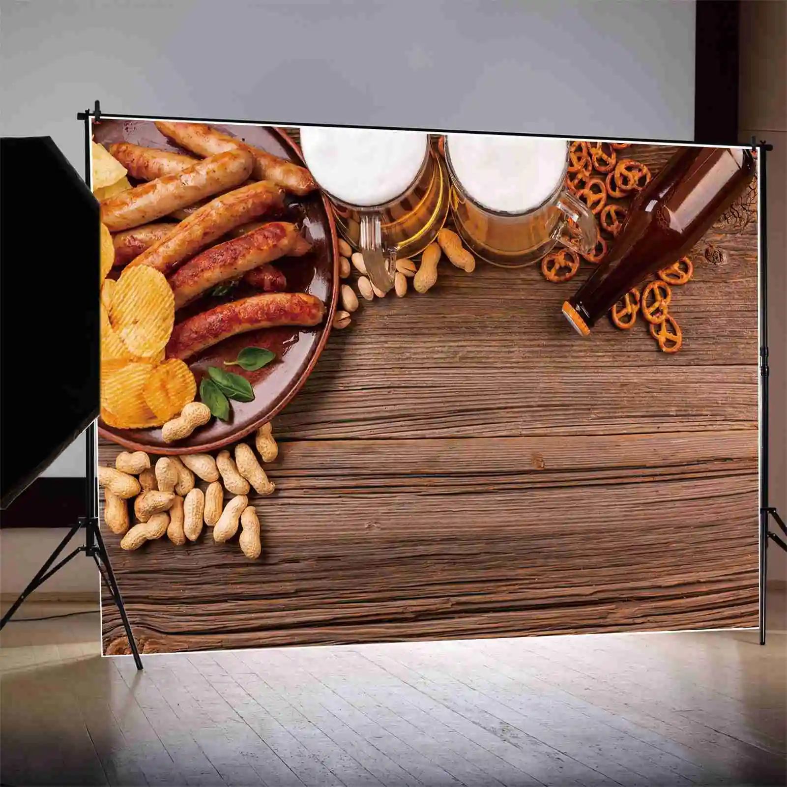 MOON.QG Backdrop Oktoberfest Wooden Board Plank Wall Beer Festival Background Glass Sausage Peanut Chips Party Photo Booth Props
MOON.QG Backdrop Oktoberfest Wooden Board Plank Wall Beer Festival Background Glass Sausage Peanut Chips Party Photo Booth Props