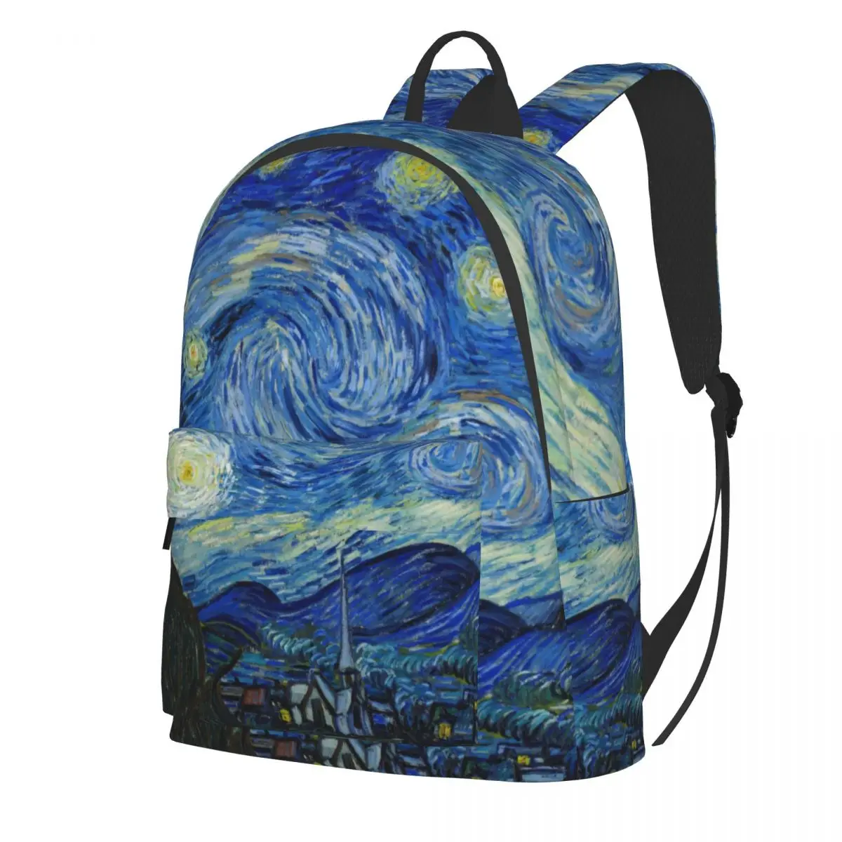 

Star Van Gogh Backpack The Starry Night Impressionism Boy Polyester Travel Backpacks Pattern Pretty High School Bags Rucksack