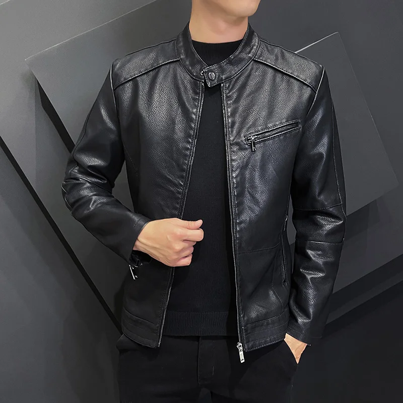 Mens fashion PU Blazer Jacket Men's Jackets Winter and Autumn Leather Jackets New Korean Style Slim Trend Pu Leather Jackets
Mens fashion PU Blazer Jacket Men's Jackets Winter and Autumn Leather Jackets New Korean Style Slim Trend Pu Leather Jackets