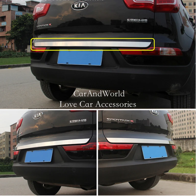 Stainless Steel Rear Trunks Tail Door Edge Tailgate Strips Cover Trims Car Decorative Accessories For KIA Sportage R 2011-2016
Stainless Steel Rear Trunks Tail Door Edge Tailgate Strips Cover Trims Car Decorative Accessories For KIA Sportage R 2011-2016