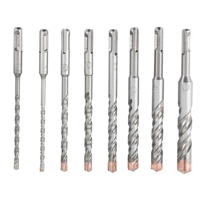 TOP 8PCS SDS Plus Hammer Drill Bit Set 40Cr Steel Stone Drill Cross Cutter Concrete Drill Bit 5-18Mm Saw Drilling Bits Set
TOP 8PCS SDS Plus Hammer Drill Bit Set 40Cr Steel Stone Drill Cross Cutter Concrete Drill Bit 5-18Mm Saw Drilling Bits Set