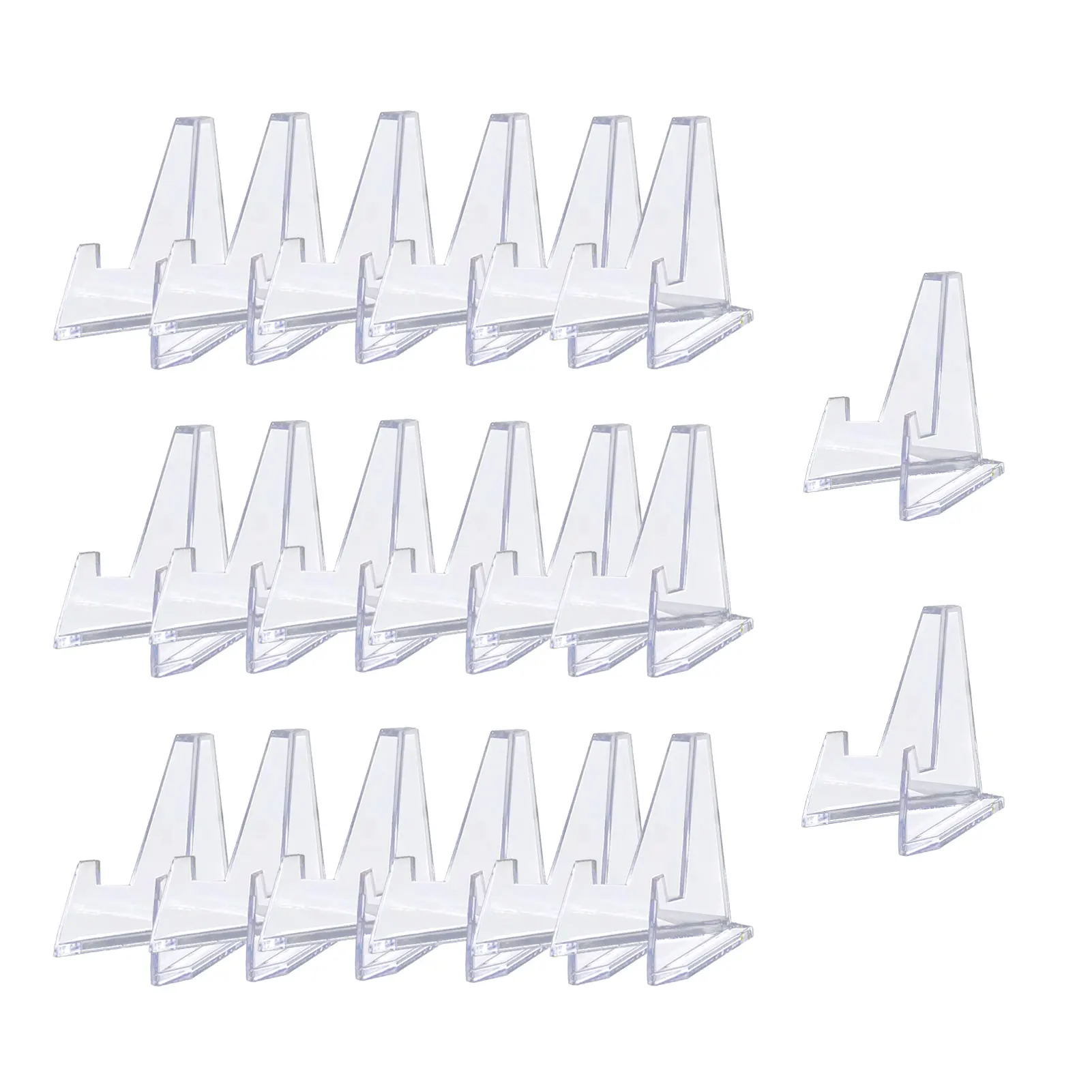 Clear Coin Display Stand Acrylic Mini Easel Holder 1.42 Inch Tall 20 Pieces Small Clear Easel Stand For Coins Cards Pocket
Clear Coin Display Stand Acrylic Mini Easel Holder 1.42 Inch Tall 20 Pieces Small Clear Easel Stand For Coins Cards Pocket